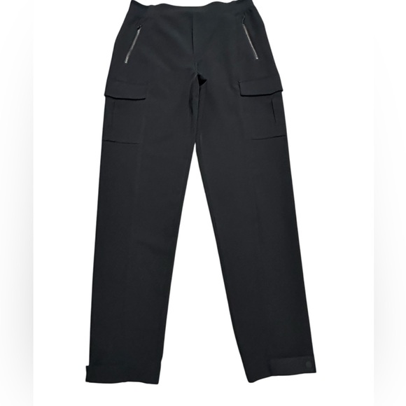 ATHLETA Endless High Rise Cargo Ankle Pant size 12 tall black - Picture 3 of 12